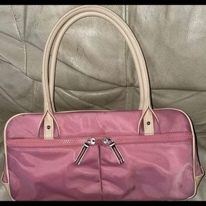 Ann Taylor Loft pink beige purse medium! Used!